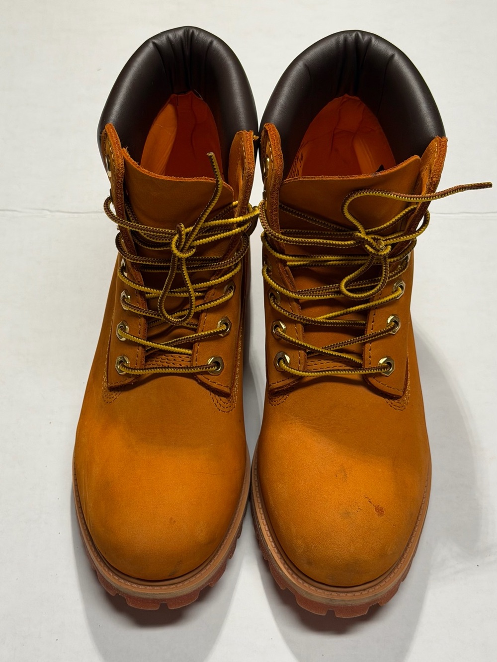 Timberland Wheat Brown Lace-Up Work Boots # Timberland